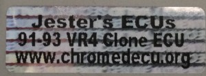 91-93 US VR4 Sticker